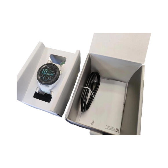 Garmin Forerunner 265S Whitestone White and Teal Smartwatch Smart Watch Running - Picture 2 of 6